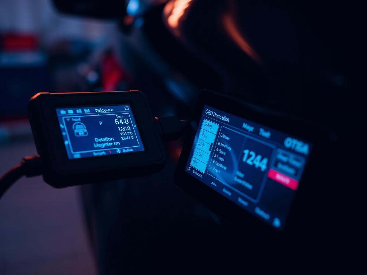 Diagnostic equipment in use